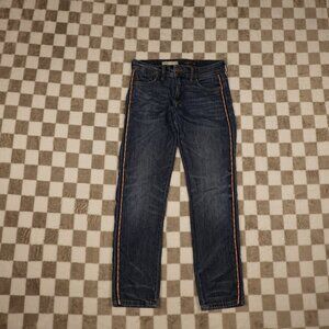Anthropologie jeans Pilcro 27 side stripe detail